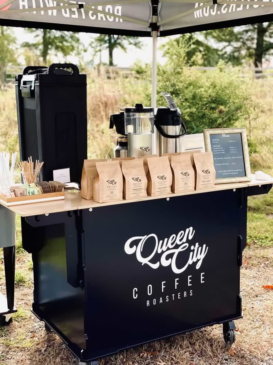 QC Coffee Cart outdoor setup
